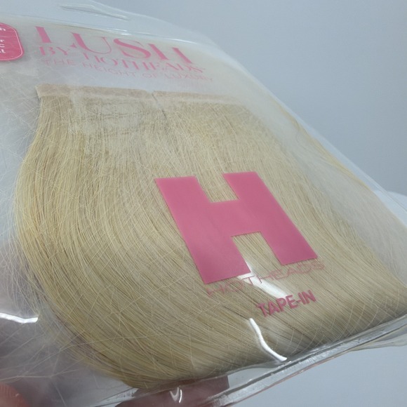 Hot Heads Other - Hotheads Tape-In Extensions LUSH Originals 16" #12C Light Golden Blonde Opal NEW